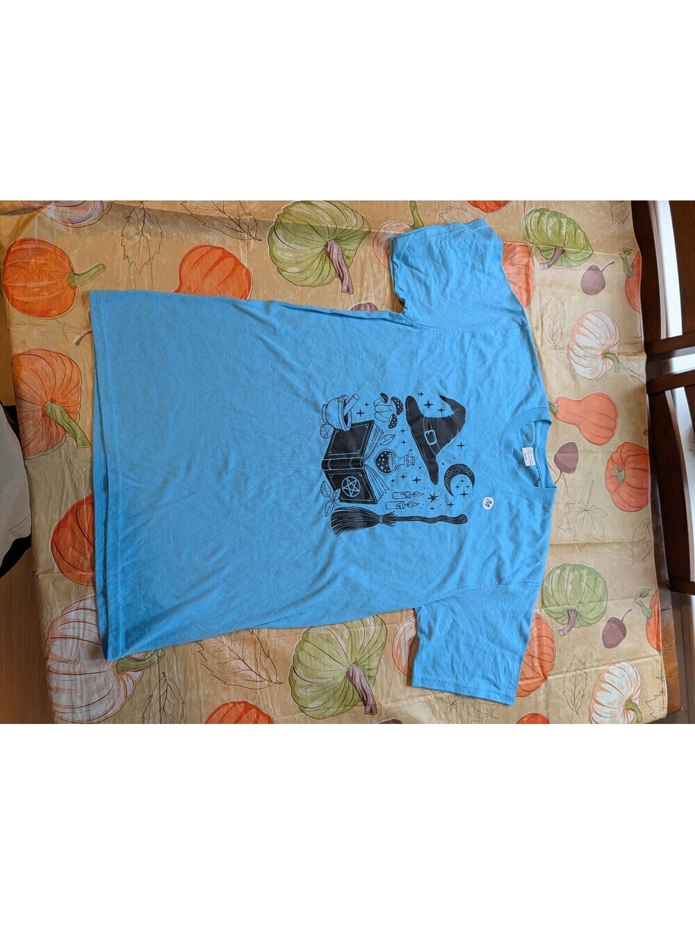 Witchcraft Graphic T-Shirt – Blue – Size Medium – 100% Cotton